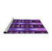 Sideview of Machine Washable Transitional Purple Rug, wshpat106pur