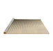 Sideview of Machine Washable Transitional Vanilla Gold Rug, wshpat1064brn