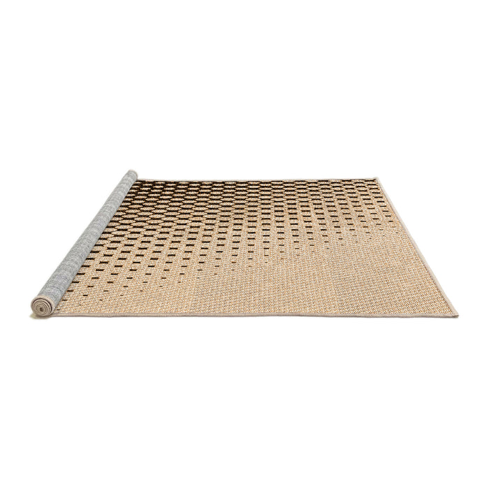 Sideview of Machine Washable Transitional Golden Blonde Gold Rug, wshpat1064org