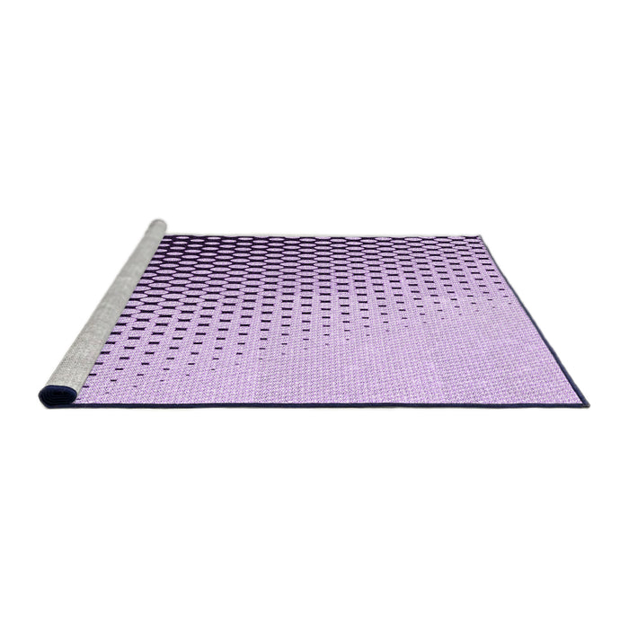 Sideview of Machine Washable Transitional Bright Grape Purple Rug, wshpat1064pur