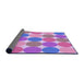 Thickness of Patterned Bright Lilac Purple Rug, pat1065pur