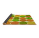 Thickness of Patterned Green Rug, pat1065yw