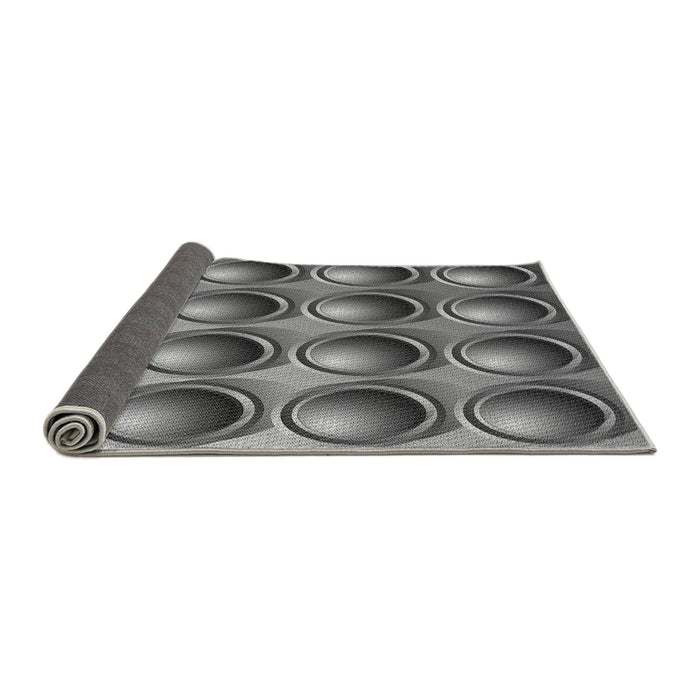 Thickness of Patterned Dark Gray Rug, pat1066gry