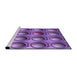 Sideview of Machine Washable Transitional Purple Rug, wshpat1066pur