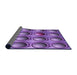 Thickness of Patterned Purple Rug, pat1066pur