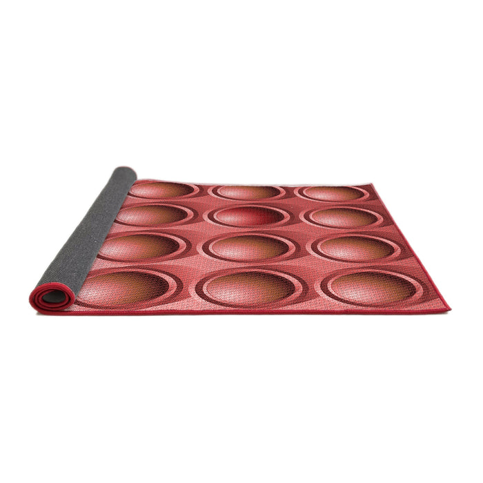 Thickness of Patterned Red Rug, pat1066rd