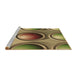 Sideview of Machine Washable Transitional Brown Rug, wshpat1068brn