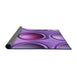 Thickness of Patterned Purple Rug, pat1068pur