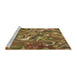 Sideview of Machine Washable Transitional Dark Bronze Brown Rug, wshpat107brn