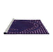 Sideview of Machine Washable Transitional Purple Violet Purple Rug, wshpat1070pur