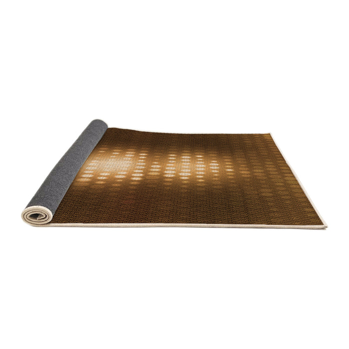 Thickness of Patterned Red Brown Rug, pat1071org