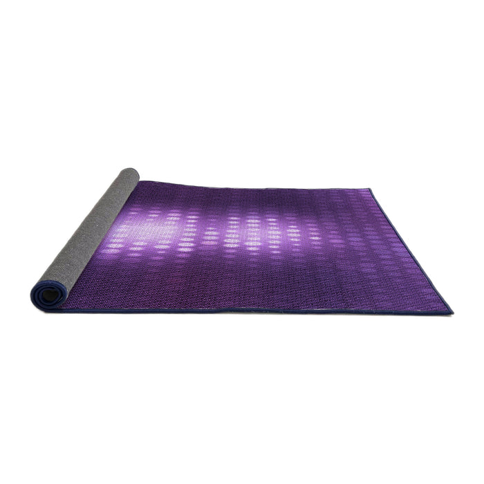Thickness of Patterned Bright Purple Rug, pat1071pur