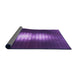 Thickness of Patterned Bright Purple Rug, pat1071pur