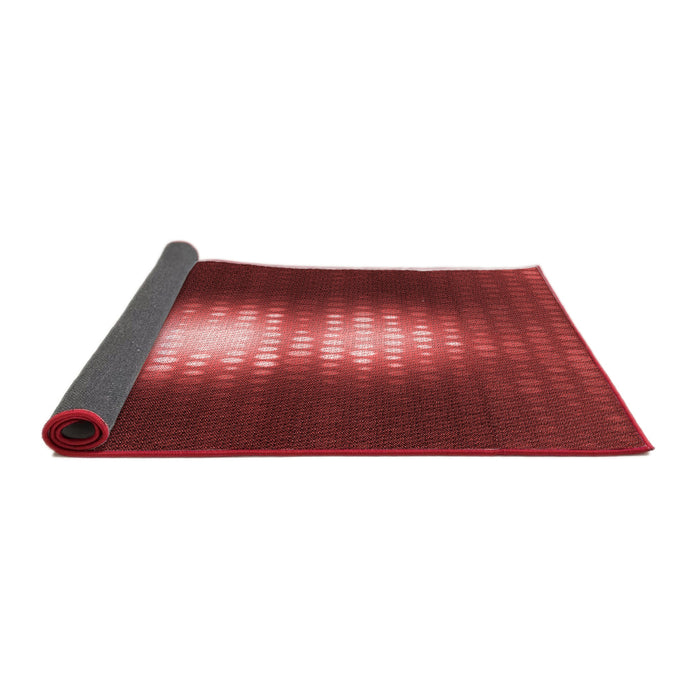 Thickness of Patterned Red Rug, pat1071rd