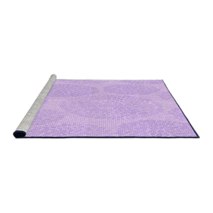 Sideview of Machine Washable Transitional Blossom Pink Rug, wshpat1072pur