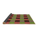 Thickness of Patterned Fire Brick Red Rug, pat1073brn