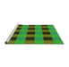 Sideview of Machine Washable Transitional Army Green Rug, wshpat1073grn