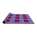 Thickness of Patterned Medium Purple Rug, pat1073pur