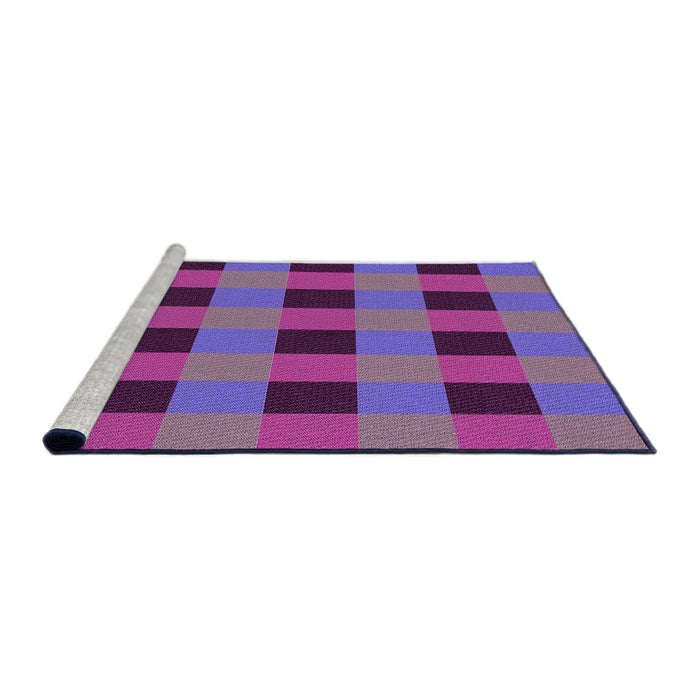 Sideview of Machine Washable Transitional Medium Purple Rug, wshpat1073pur