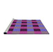 Sideview of Machine Washable Transitional Medium Purple Rug, wshpat1073pur