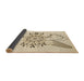 Thickness of Patterned Peru Brown Rug, pat1074brn