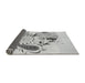 Thickness of Patterned Platinum Gray Rug, pat1075gry