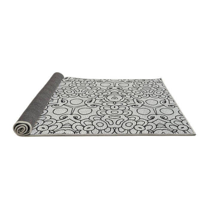 Thickness of Patterned Platinum Gray Rug, pat1076gry