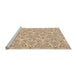 Sideview of Machine Washable Transitional Copper Brown Rug, wshpat1077org