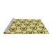 Sideview of Machine Washable Transitional Harvest Gold Rug, wshpat1079yw