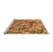 Sideview of Machine Washable Transitional Orange Rug, wshpat108org