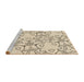 Sideview of Machine Washable Transitional Moccasin Beige Rug, wshpat1080brn