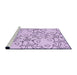 Sideview of Machine Washable Transitional Lilac Purple Rug, wshpat1080pur