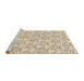 Sideview of Machine Washable Transitional Moccasin Beige Rug, wshpat1081brn