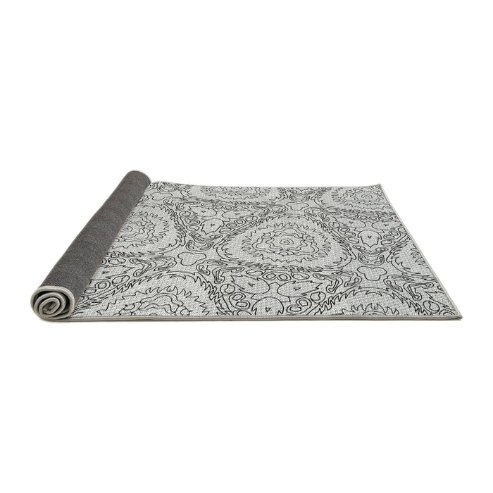 Thickness of Patterned Gray Rug, pat1082gry