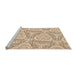 Sideview of Machine Washable Transitional Copper Brown Rug, wshpat1082org