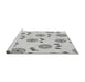 Sideview of Machine Washable Transitional Platinum Gray Rug, wshpat1083gry