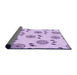 Thickness of Patterned Purple Rug, pat1083pur