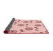 Thickness of Patterned Pink Rug, pat1083rd