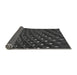 Thickness of Patterned Charcoal Black Rug, pat1086gry