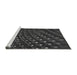 Sideview of Machine Washable Transitional Charcoal Black Rug, wshpat1086gry