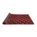 Thickness of Patterned Cranberry Red Rug, pat1086rd