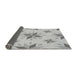 Thickness of Patterned Gunmetal Gray Rug, pat1087gry