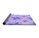 Thickness of Patterned Blossom Pink Rug, pat1087pur