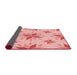 Thickness of Patterned Red Rug, pat1087rd