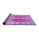 Thickness of Patterned Violet Purple Rug, pat1088pur