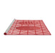 Sideview of Machine Washable Transitional Light Coral Pink Rug, wshpat1088rd