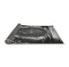 Thickness of Patterned Charcoal Black Rug, pat109gry