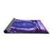 Thickness of Patterned Purple Rug, pat109pur