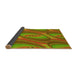 Thickness of Patterned Pistachio Green Rug, pat1090yw