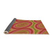 Thickness of Patterned Orange Rug, pat1095org